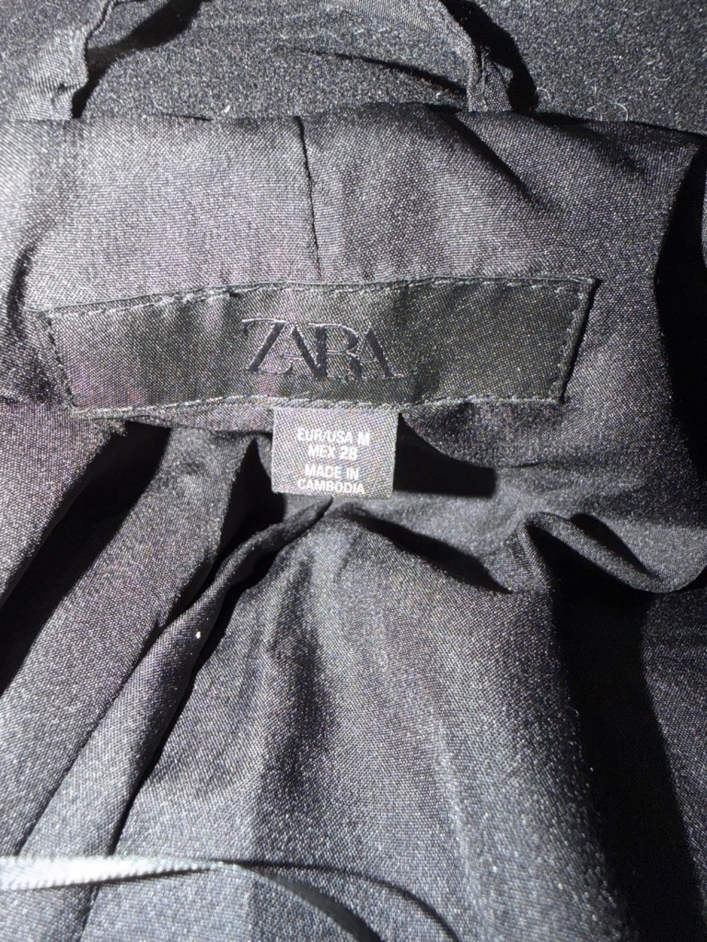 Zara Soft Oversized Black Coat - Picture 5 of 5
